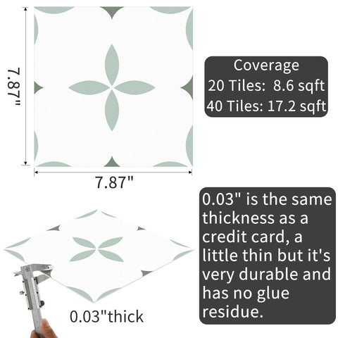 MORCART Vinyl-flooring waterproof kitchen tile for durable, easy maintenance