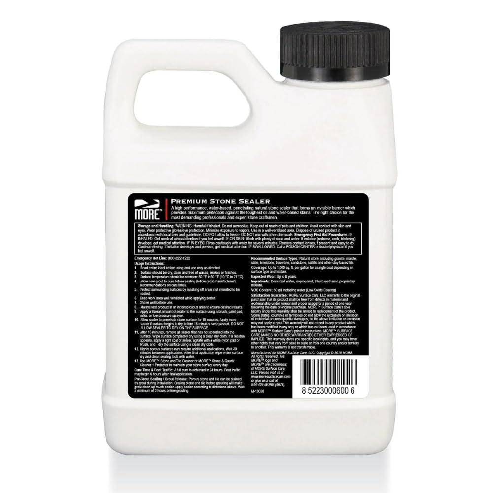 MORE Premium Stone Sealer proudly made in the USA for stone care
