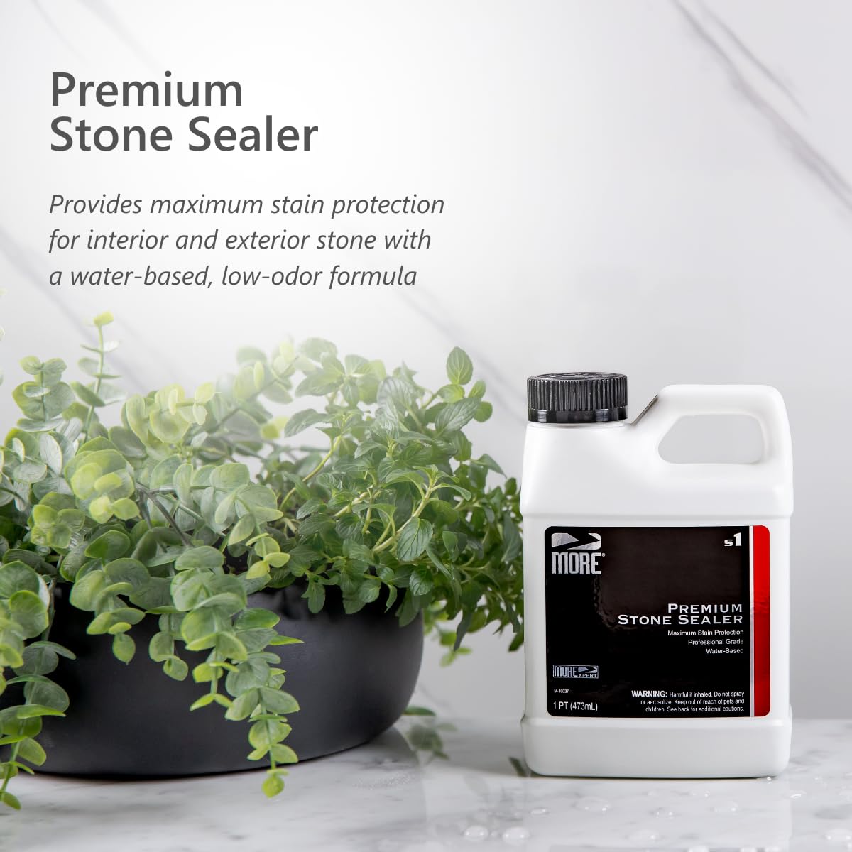 MORE Premium Stone Sealer bonds with stone pores to form a protective barrier