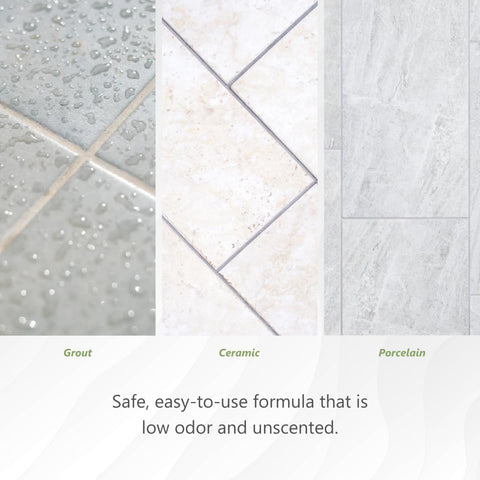 Absorption and 15-minute wait as MORE Sealer dries on grout