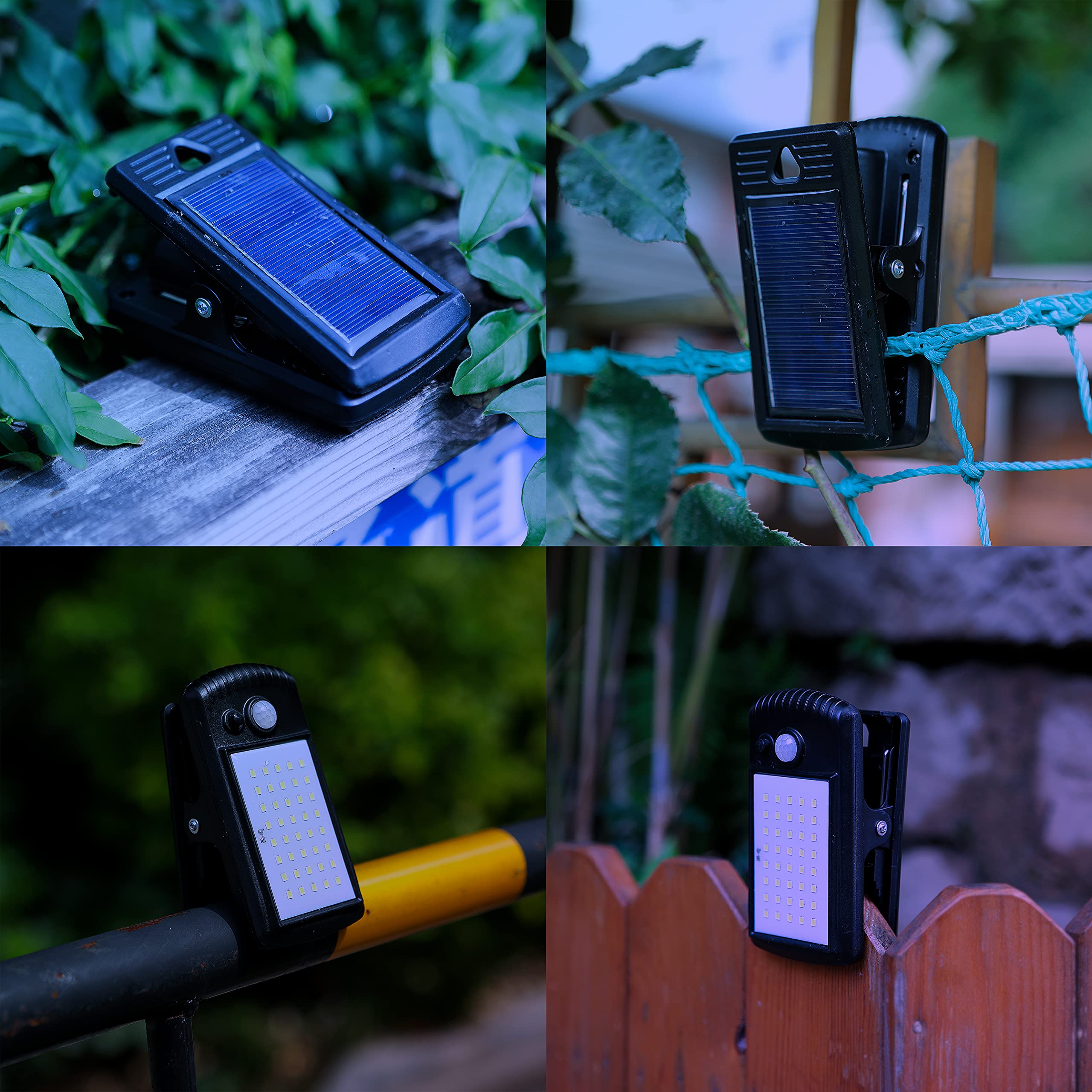 Morestar clip-on solar light with wall-mount option for versatile outdoor illumination.