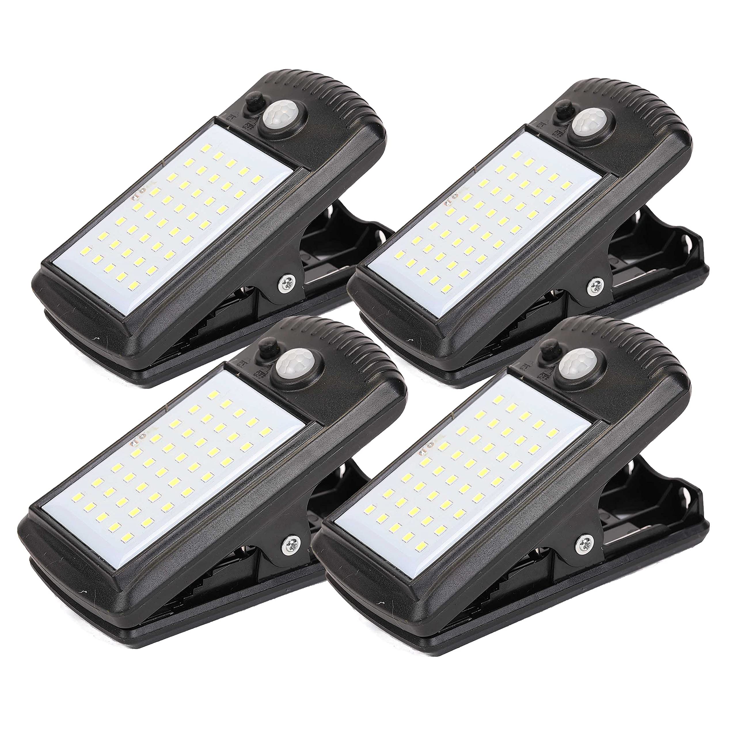 Morestar four-pack solar motion sensor umbrella light clip-on outdoor for bright porch lighting.