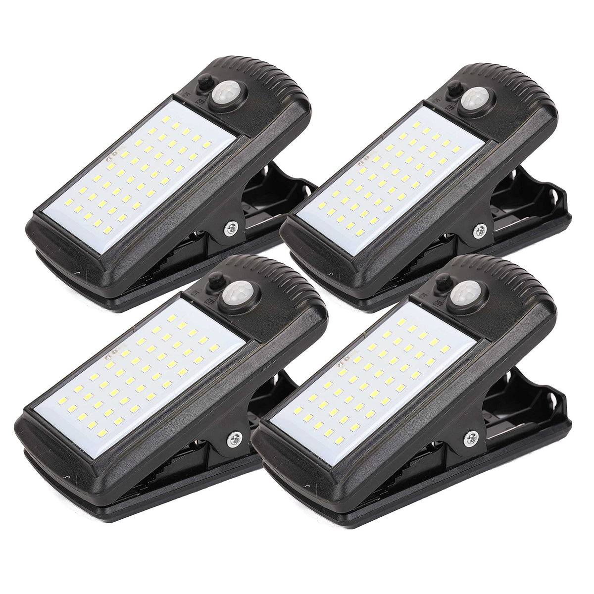Morestar four-pack solar motion sensor umbrella light clip-on outdoor for bright porch lighting.