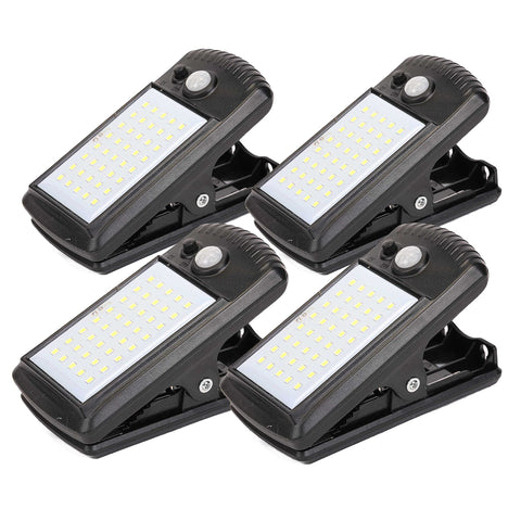 Morestar four-pack solar motion sensor umbrella light clip-on outdoor for bright porch lighting.