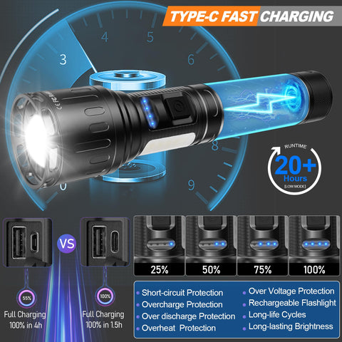 MOREVAC flashlight acts as power bank to charge devices on the go