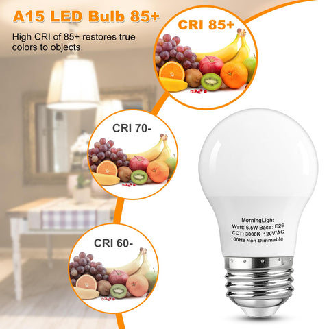 MorningLight A15 LED bulb ideal for kitchen and living room lighting