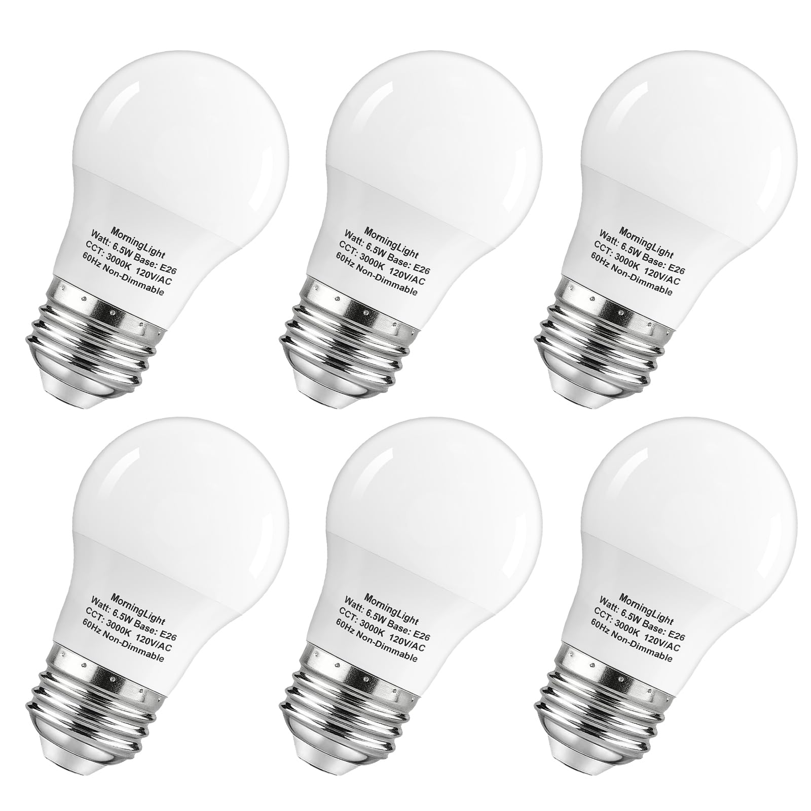 MorningLight A15 LED bulb emits a cozy soft white glow for living rooms