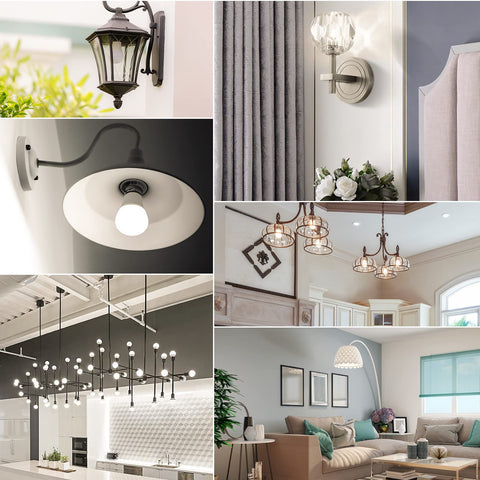 MorningLight E26 base bulbs fit most ceiling fixtures for easy installation.