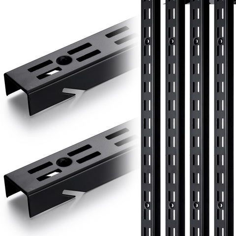 MorningRo 6 Pcs shelf bracket tracks overview for versatile storage