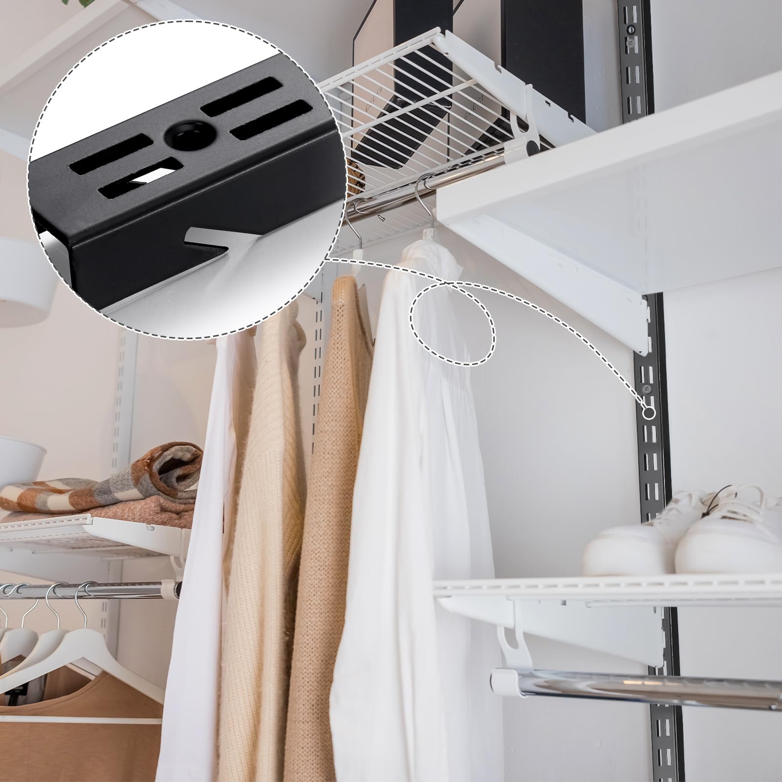 MorningRo closet, pantry, or utility room organization setup