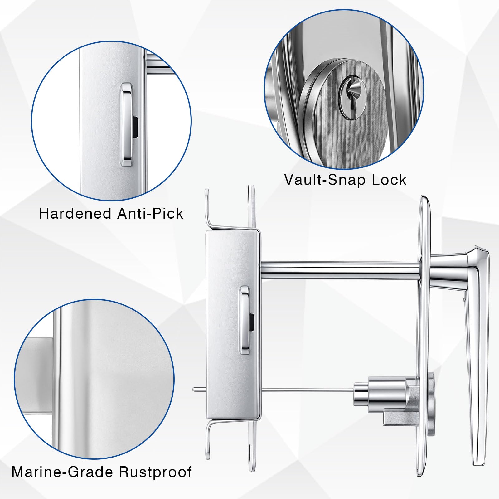 MorningRo garage door lock kit universal compatibility demonstrates adaptable fit across brands