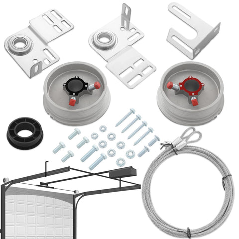 MorningRo garage door torsion spring kit assembly with all components for upgrade