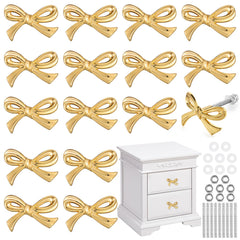 MorningRo gold bow knob for dresser drawers adds timeless elegance and easy installation.