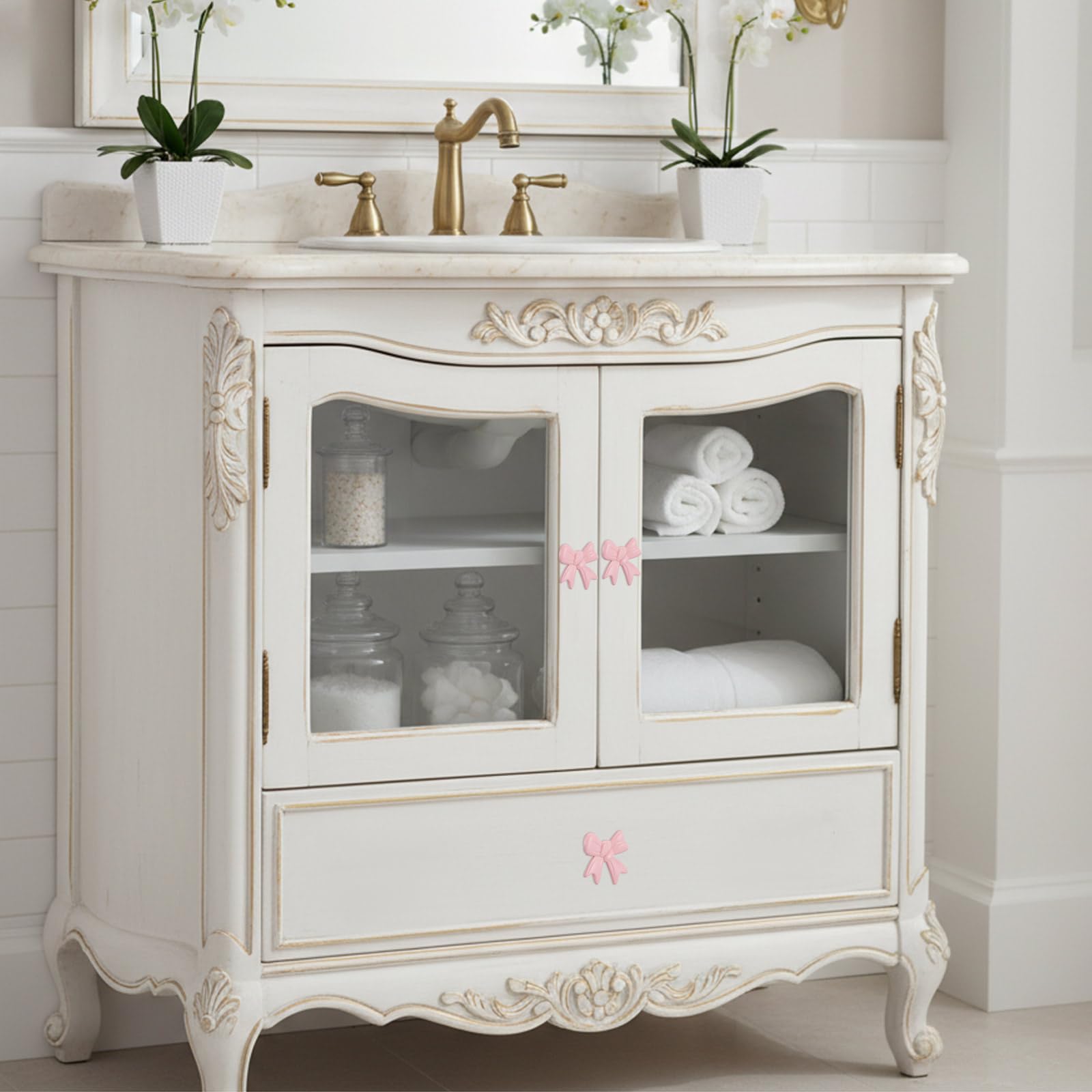 MorningRo fashion-style knob pairs well with multiple drawers for cohesive decor