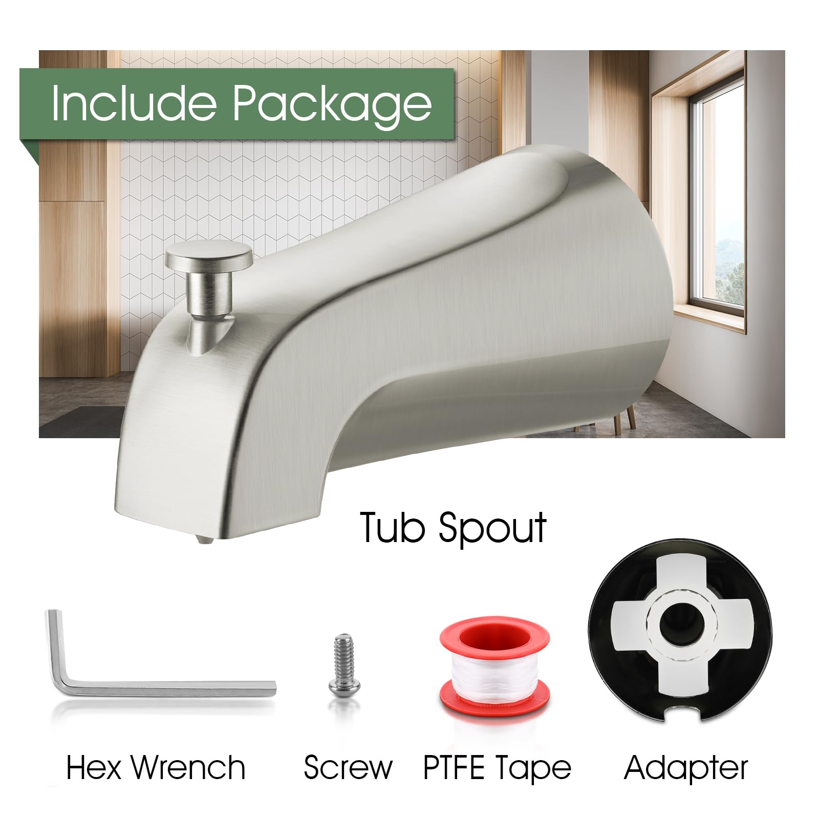 Mornwaen durable metal construction designed for long-lasting bathroom plumbing