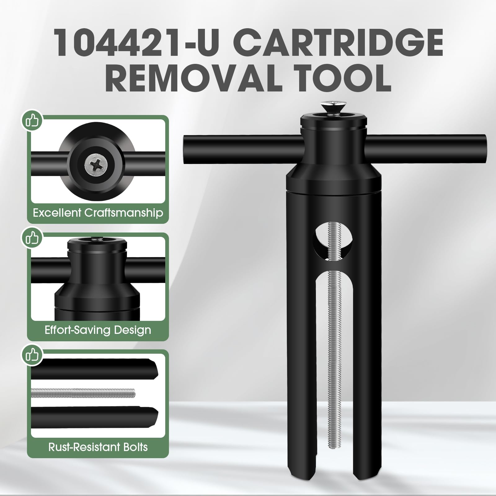 Mornwaen easy-turn handle simplifies replacement process