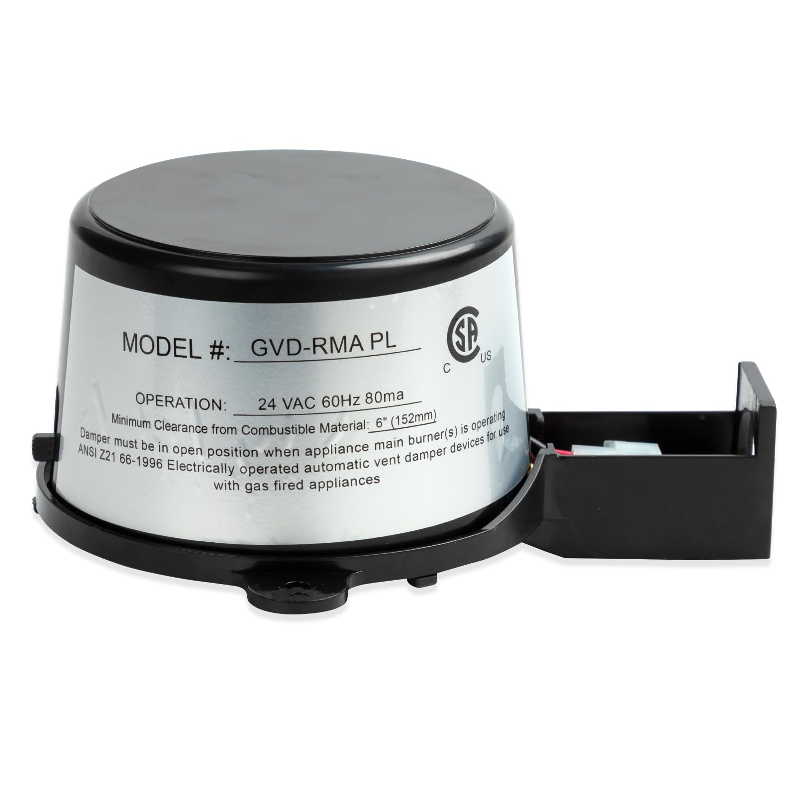 MornZorn GVD-RAM PL vent damper motor housing, replacement-ready for quick boiler maintenance