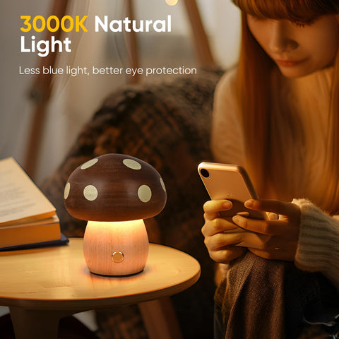 Moroommt bedside table lamp provides a subtle glow for reading
