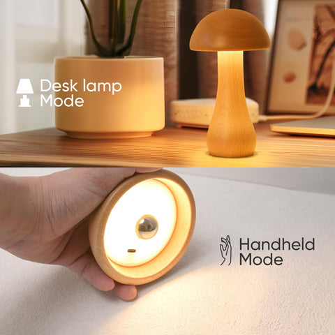 Moroommt portable design moves between desk and bed for versatile lighting.