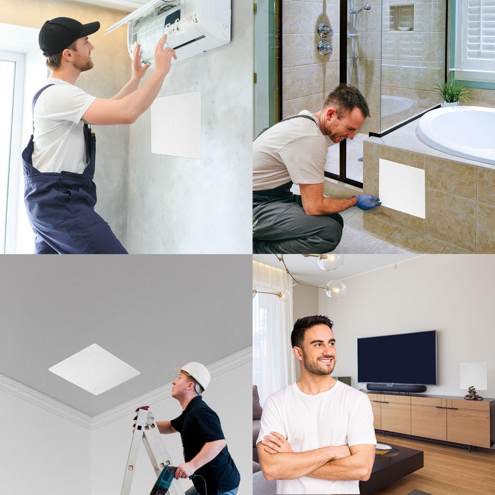 Morvat hidden panels conceal holes and cables for a neat look.