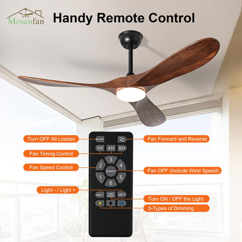 Reverse-direction and dimmable light support adaptable comfort and energy use.