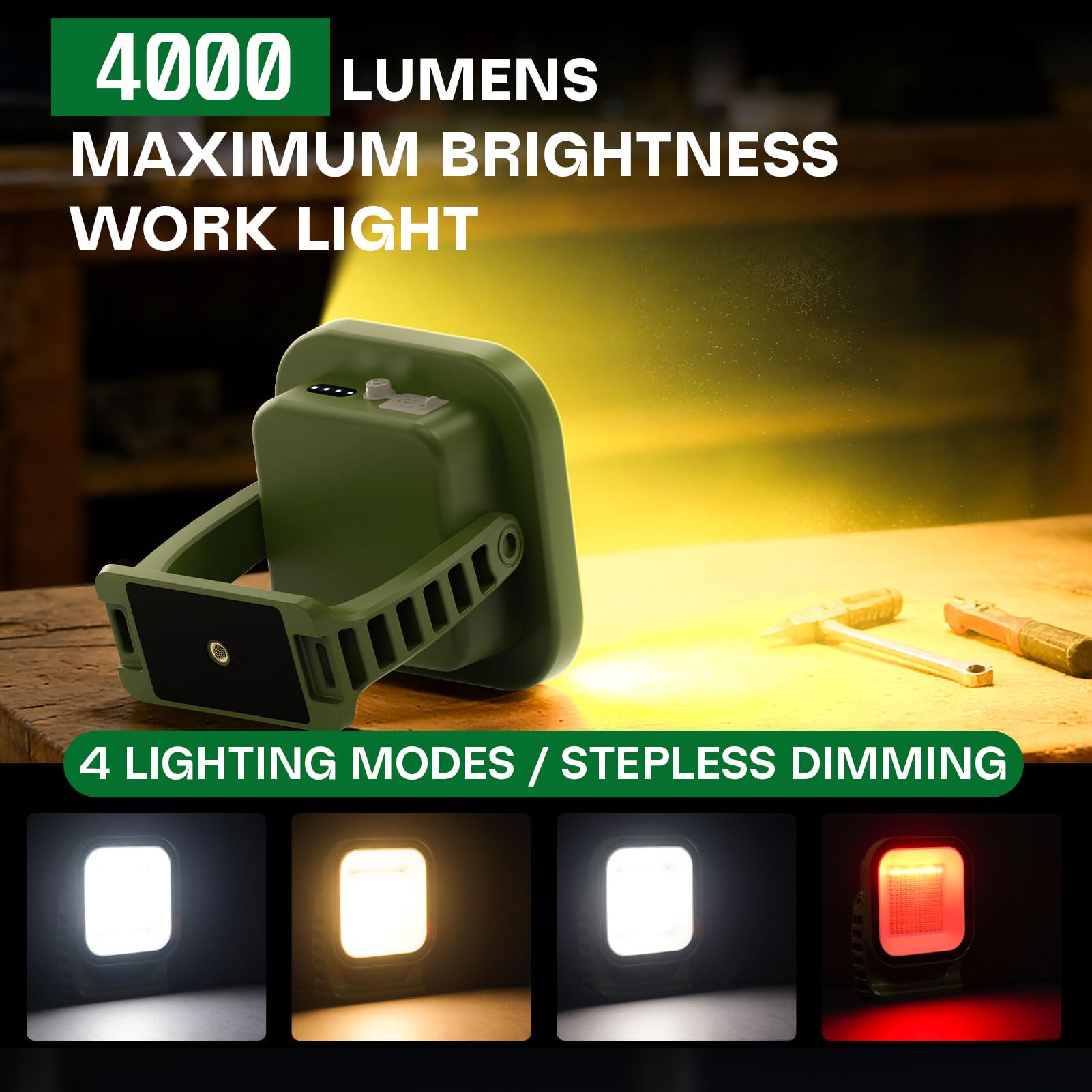 MOSLIGHTING stand included enables stable, adjustable lighting setups