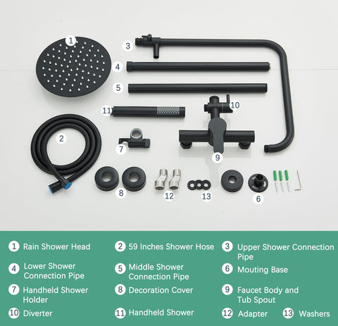 MOSSON outdoor shower setup ideal for poolside or garden use