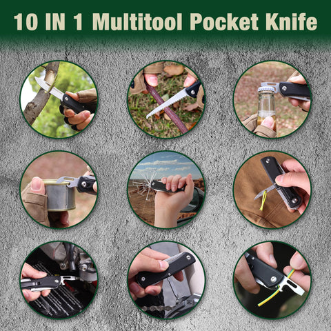 Mossy Oak multitool compact size fits pockets and packs