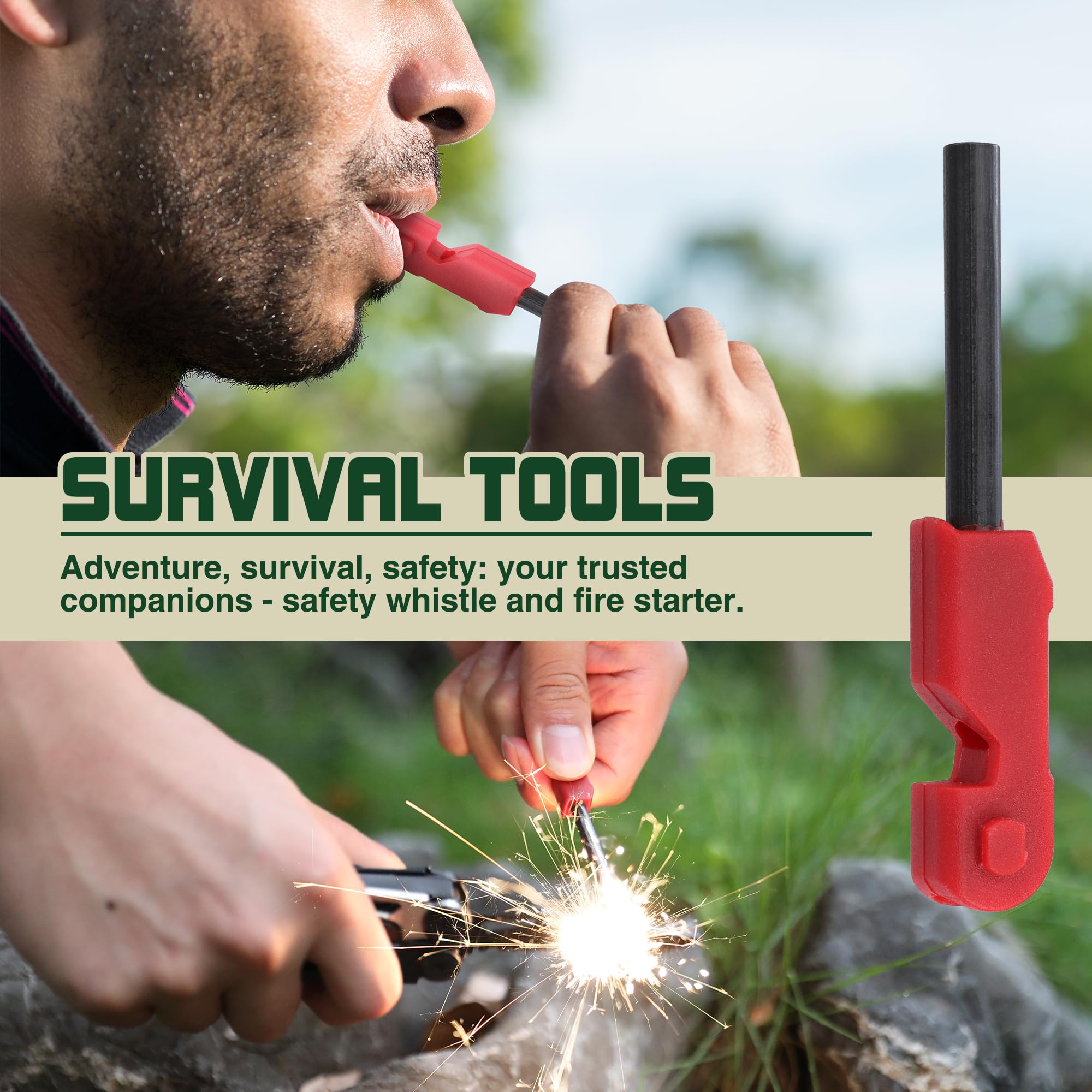 MOSSY OAK whistle for high-pitched outdoor signaling.