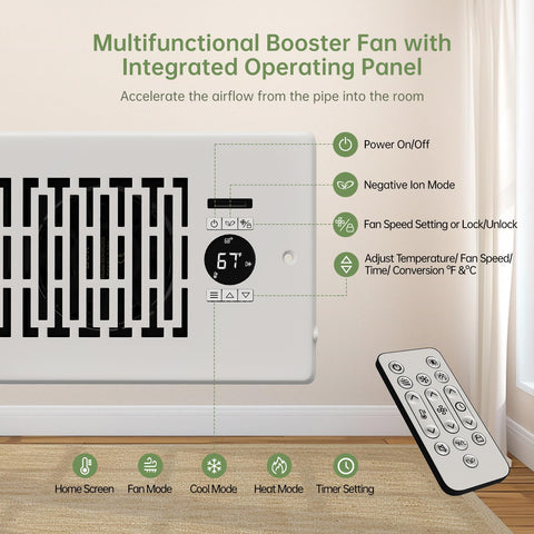 MOTCTQVD 130 CFM output moves air efficiently.