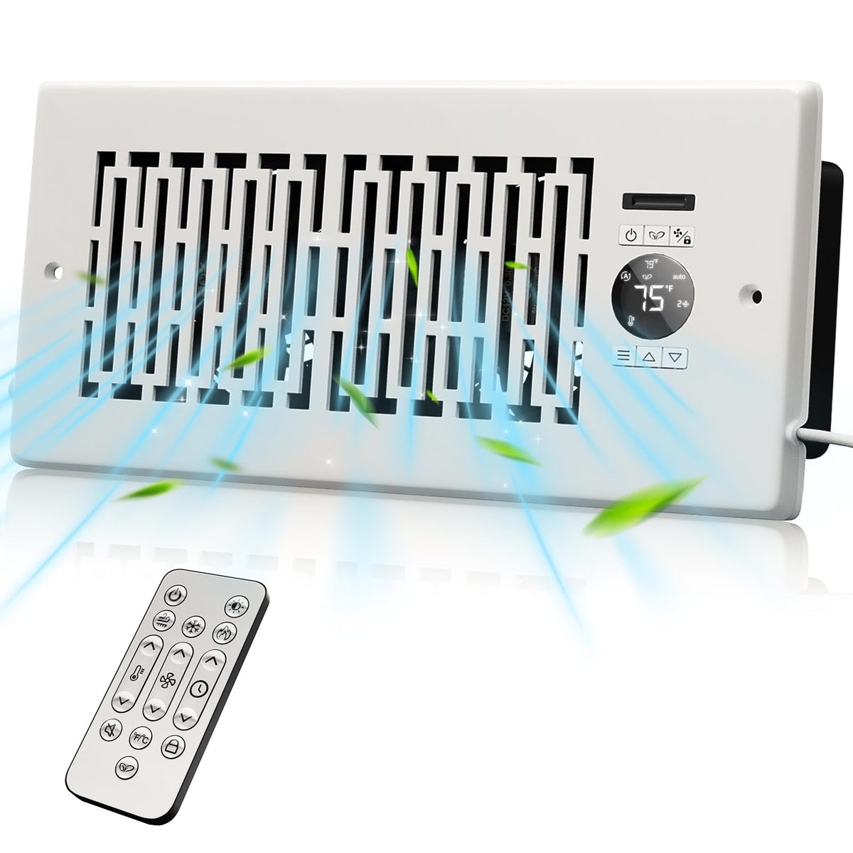MOTCTQVD register booster fan with remote control balances room temperature.