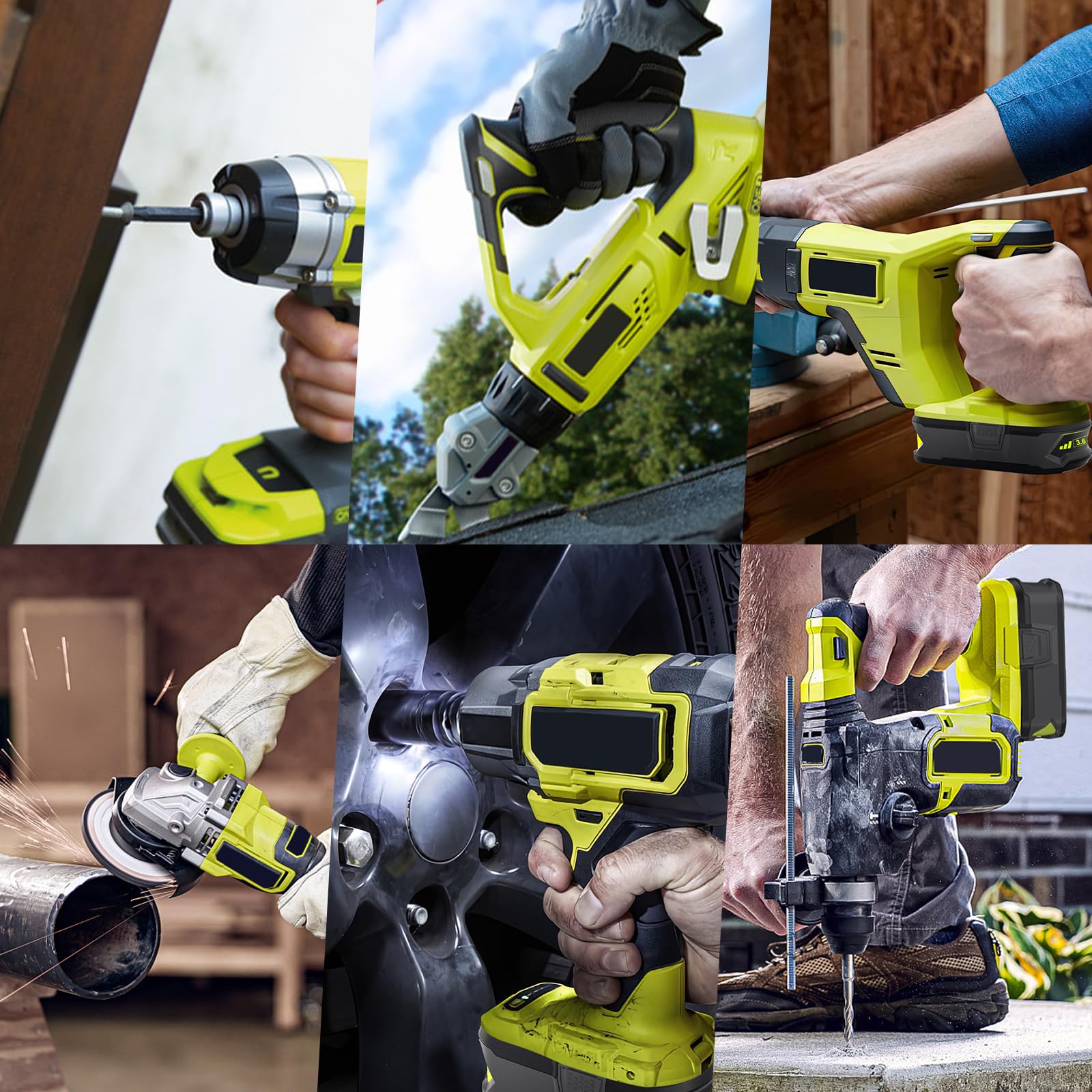 Moticett replacement battery compatible with Ryobi ONE+ models.
