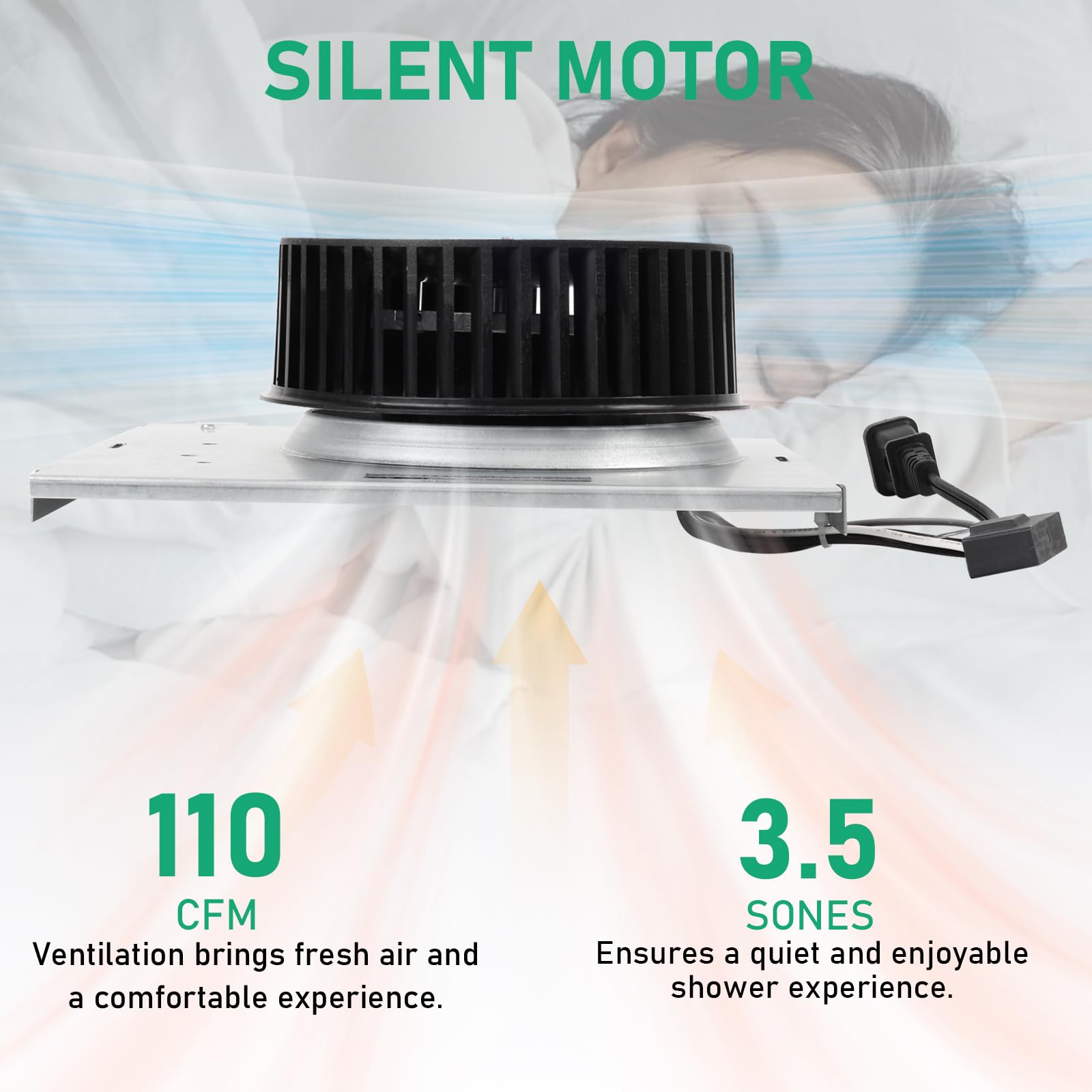 Motoasis replacement motor designed for Nutone 9x9 fans with easy swap
