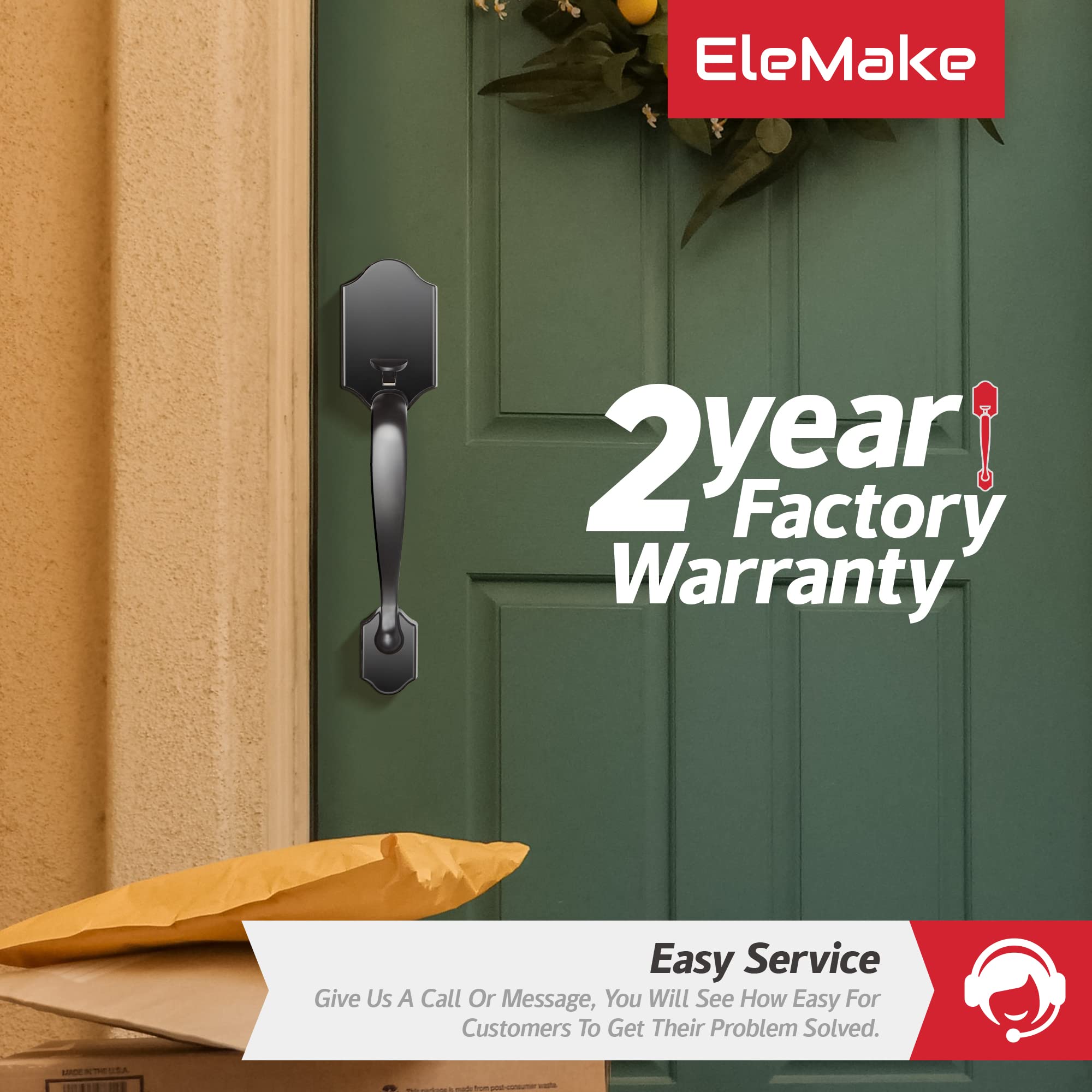 Motovecor handleset suitable for interior and exterior entry on standard doors.