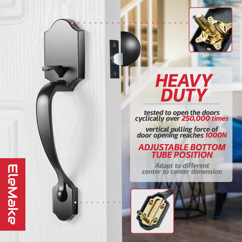 Motovecor universal knob fits left- and right-handed doors for versatile installation.
