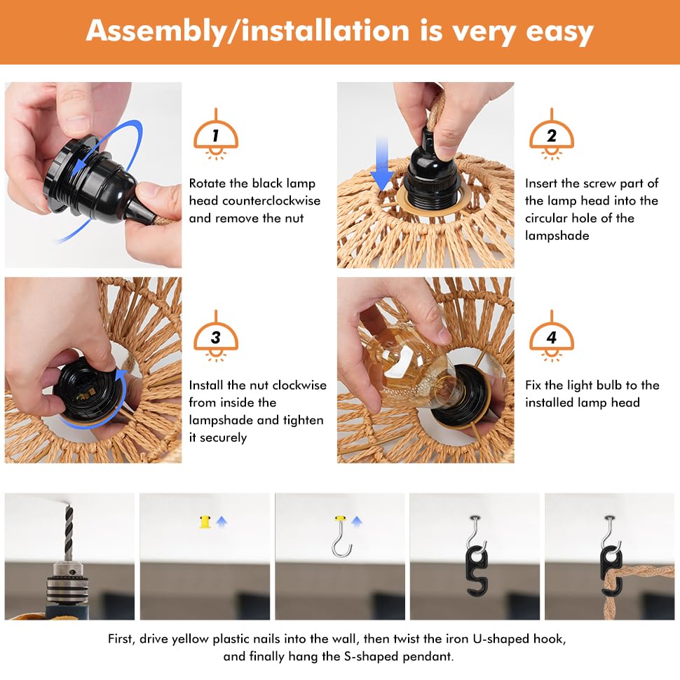 MouJeHom dimmable switch ceiling light supports mood lighting