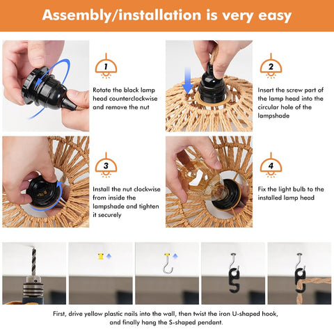 MouJeHom dimmable switch ceiling light supports mood lighting