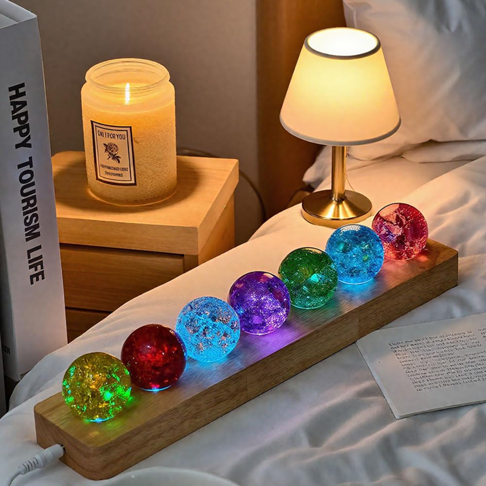 MouMouPurr pink ice cracked ball offers romantic ambiance and decorative charm for bedrooms.