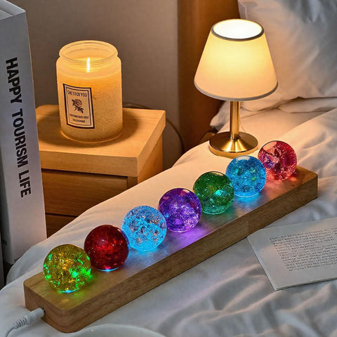 MouMouPurr pink ice cracked ball offers romantic ambiance and decorative charm for bedrooms.