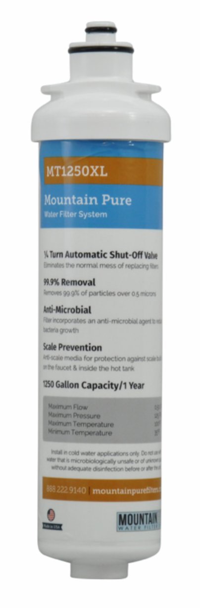 Mountain Plumbing MT1250XL/RFC Mountain Pure replacement filter improves water taste and odor