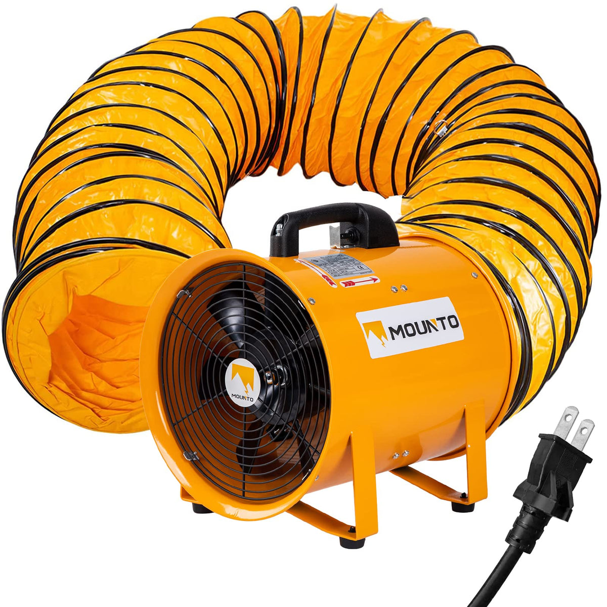 Mounto 12-inch heavy-duty axial fan ready for tough spaces and robust airflow
