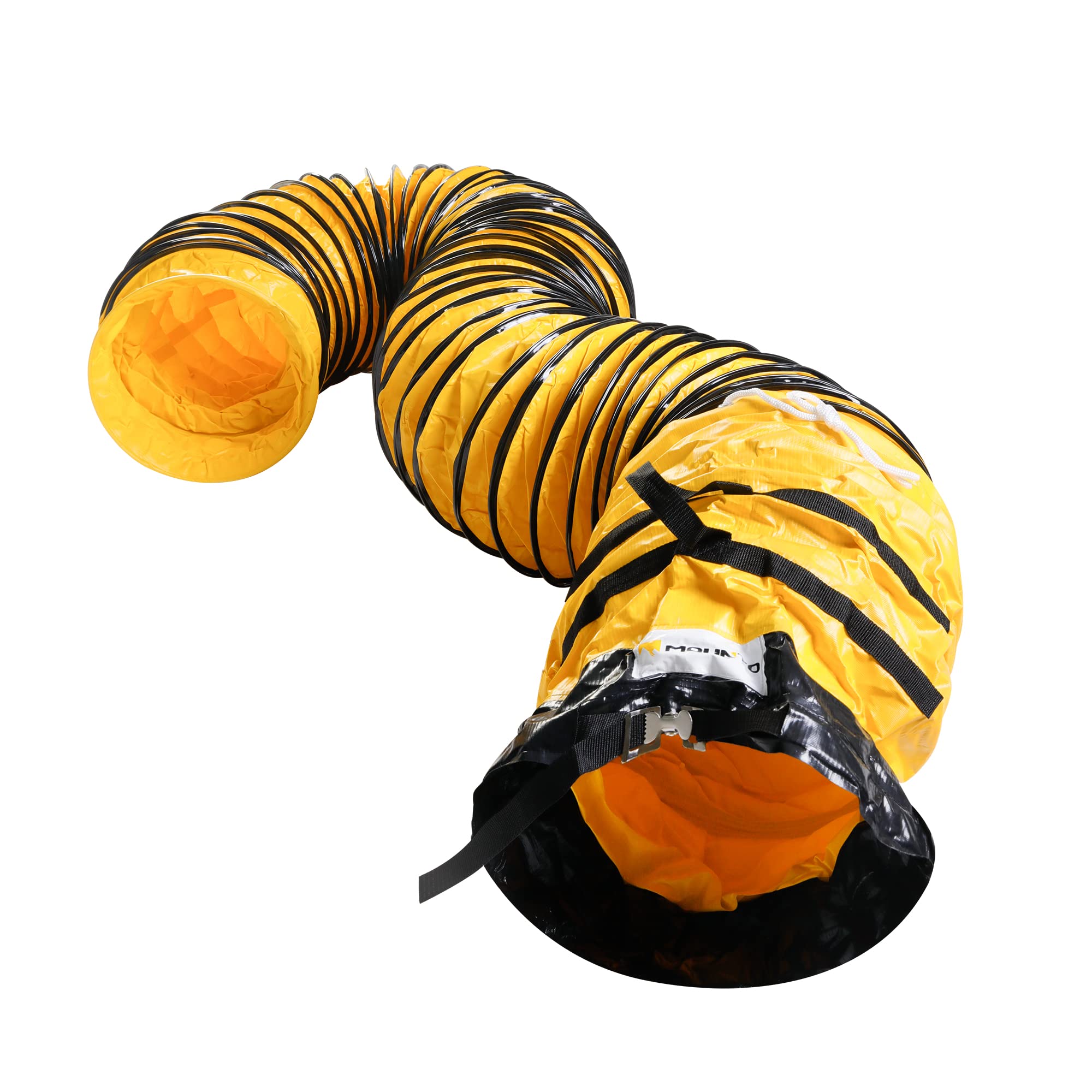 MOUNTO ducting with free storage bag for quick transport and tidy storage.