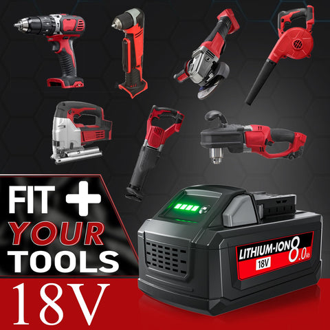Mounzuikue 18V compatibility supports Milwaukee drill and impact driver assemblies.