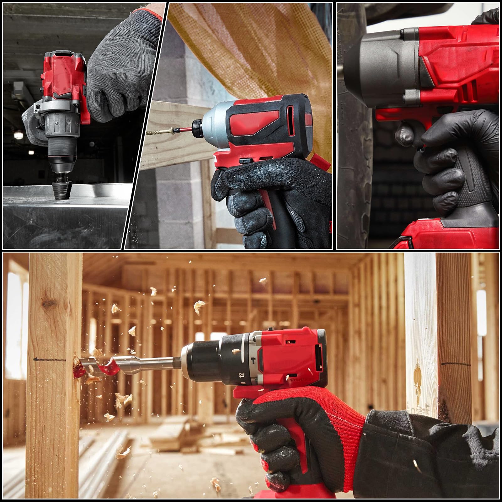 Mounzuikue Milwaukee M12 battery safe design promotes reliable daily work.