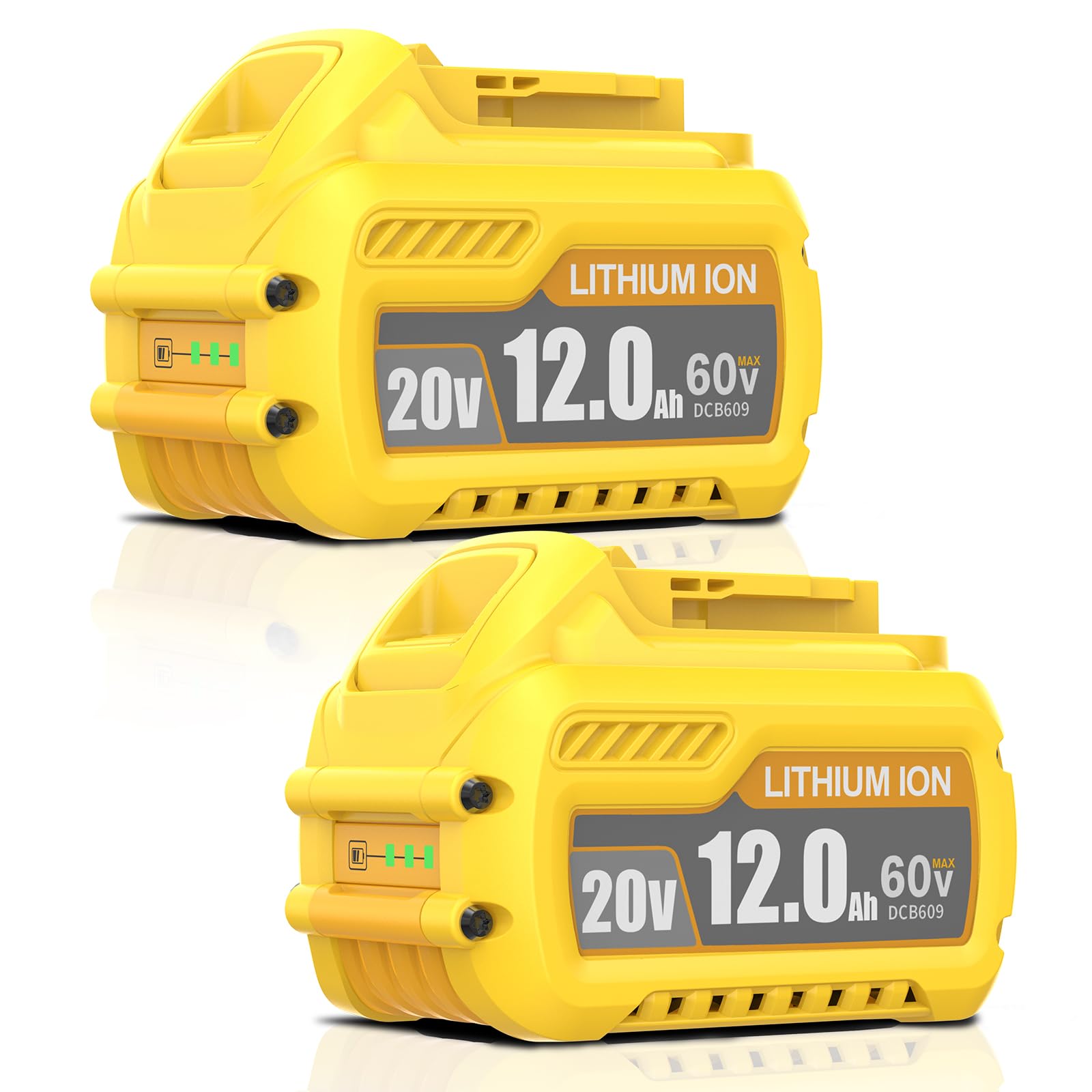 Mounzuikue upgraded 12000mAh DCB609 battery for extended Dewalt 20V/60V tools