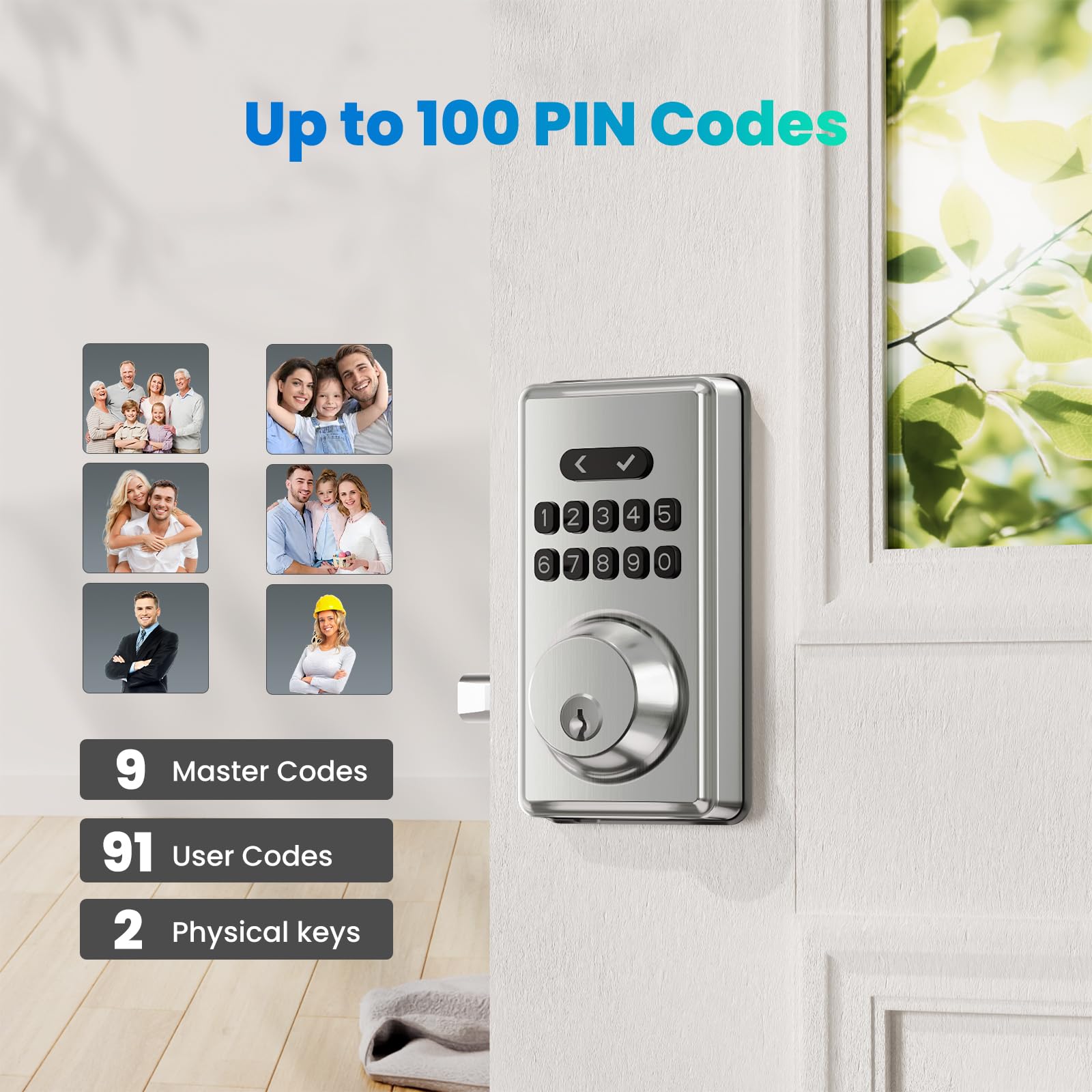 MOUSETRO keypad closeup showing quick code entry for convenient access.