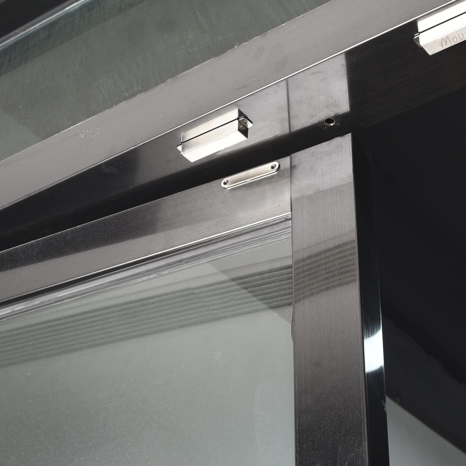 Mousike brushed stainless steel finish adds modern elegance