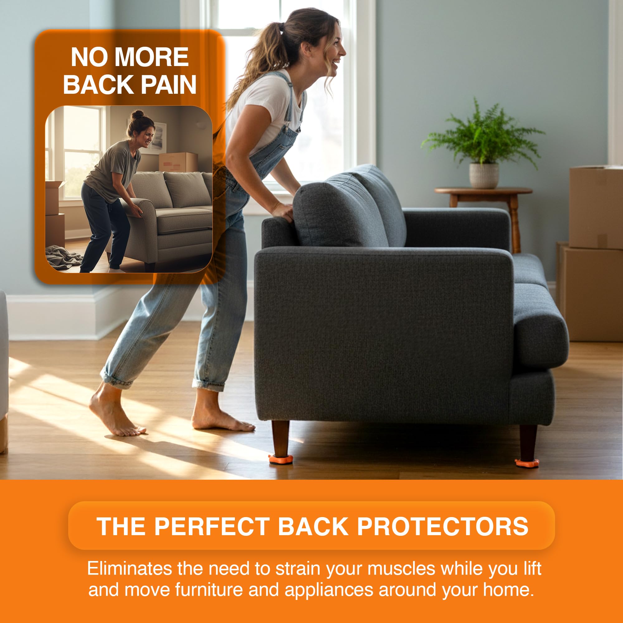 MouZie carpet-adapters-for-soft-carpet protectors provide safe movement without sinking.