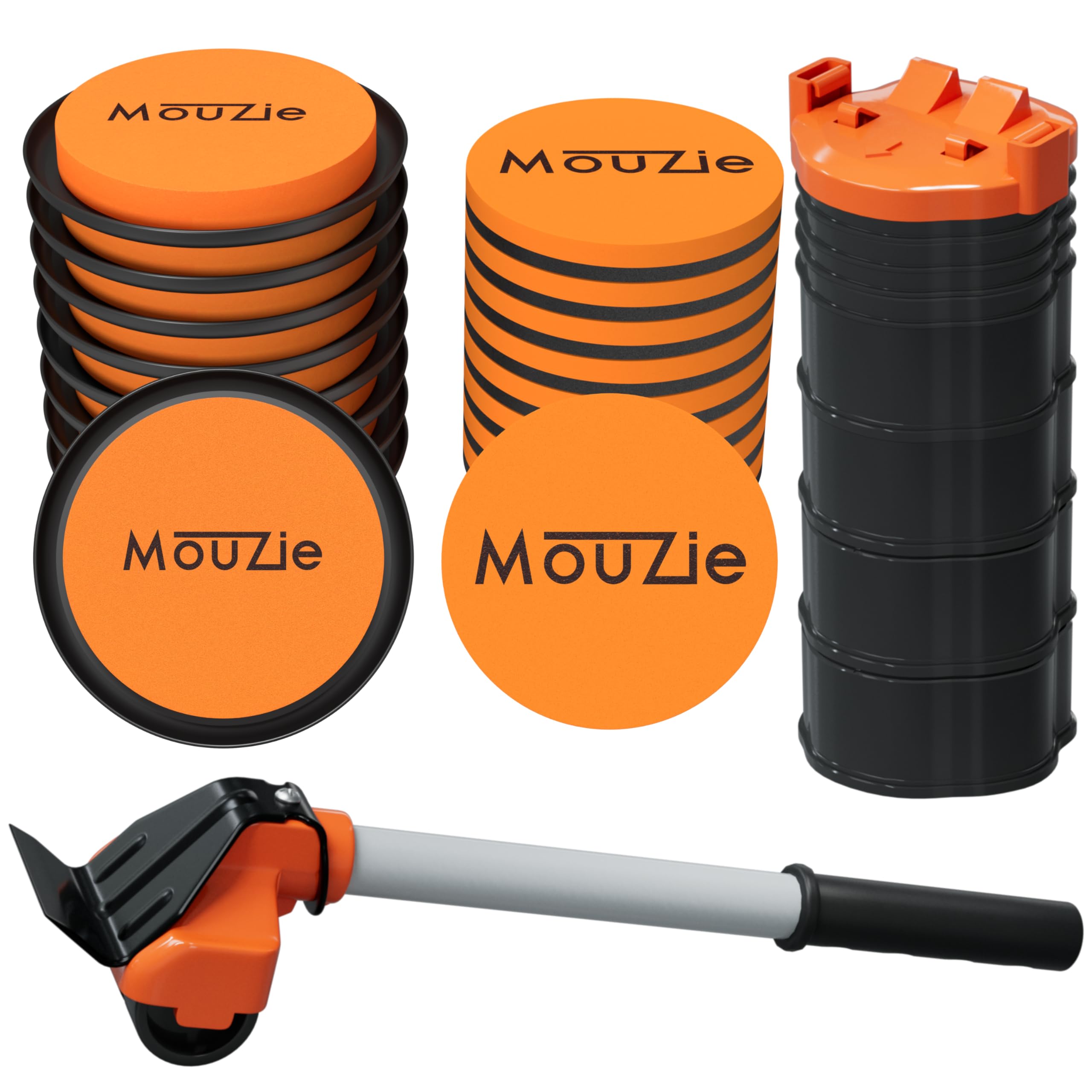 MouZie heavy-duty furniture sliders set helps move large items smoothly.