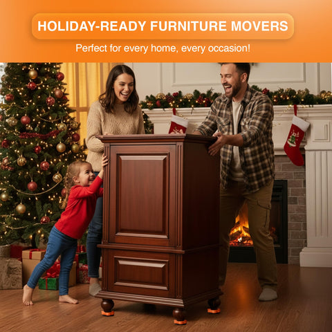 MouZie rolling-movement-on-hardwood shows glide-friendly solution for daily rearrangements.
